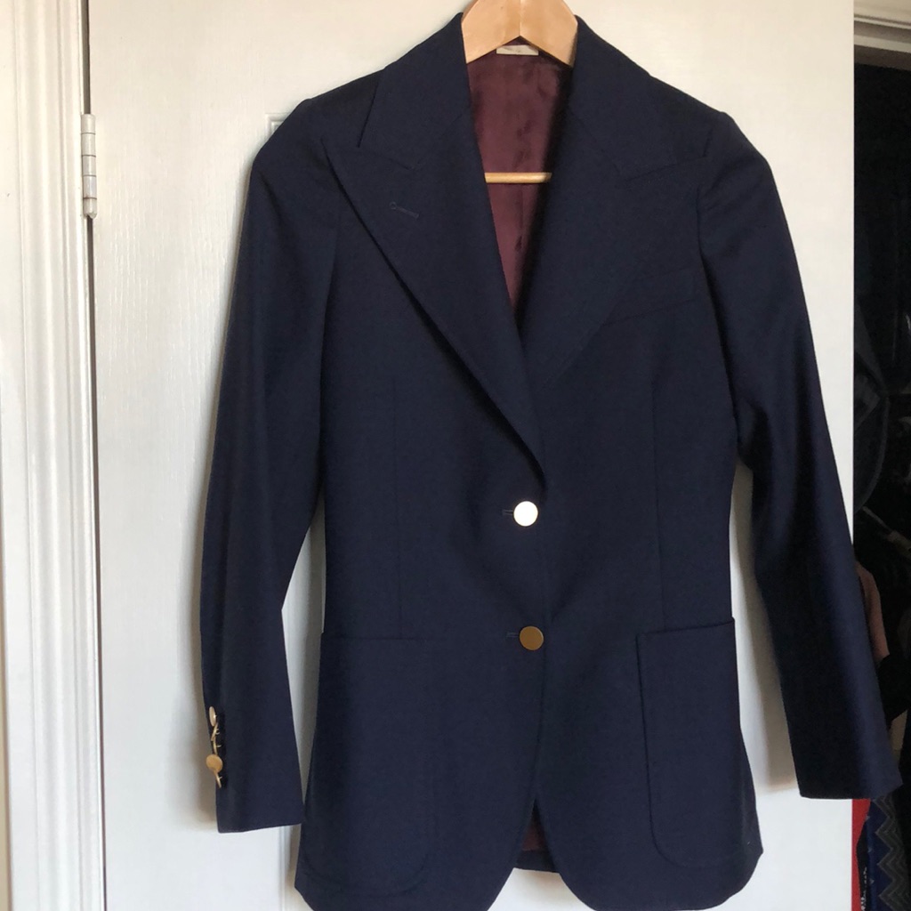 Navy Gucci Uniform Blazer